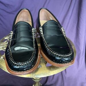 Classic Black Leather Loafers